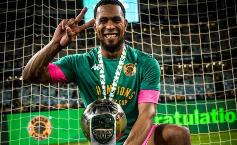 Brandon Petersen with the Nedbank Cup