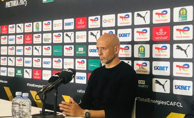 Cardoso Exudes Confidence On Sundowns’ CAFCL Chances 2 Miguel Cardoso against Pyramids 1