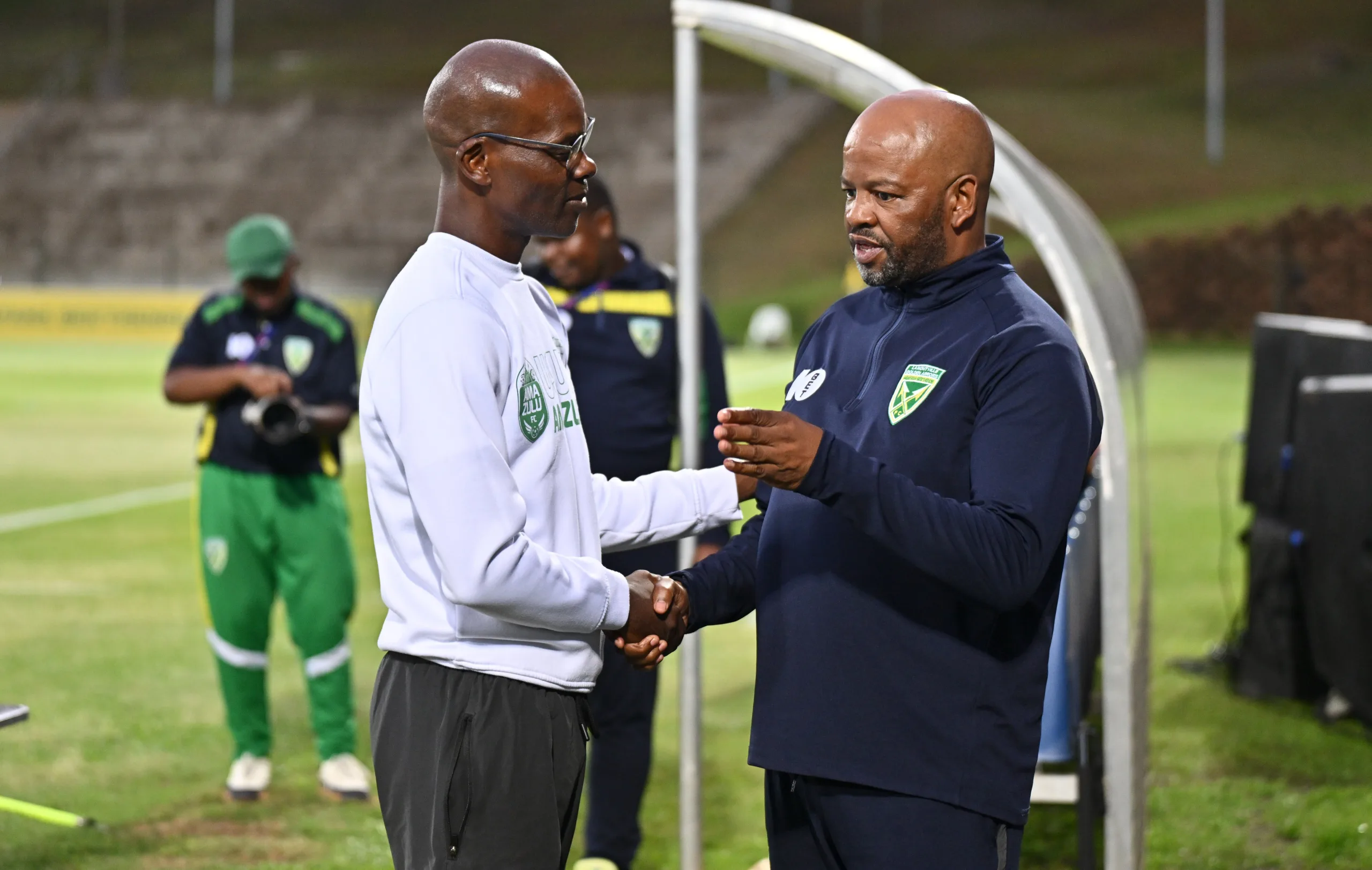 Zwane Sets Sights On Top-Four Finish To Secure Crucial MTN8 Home Quarter-Final 3 Arthur Zwane and Manqoba Mngqithi on 2 November 2025