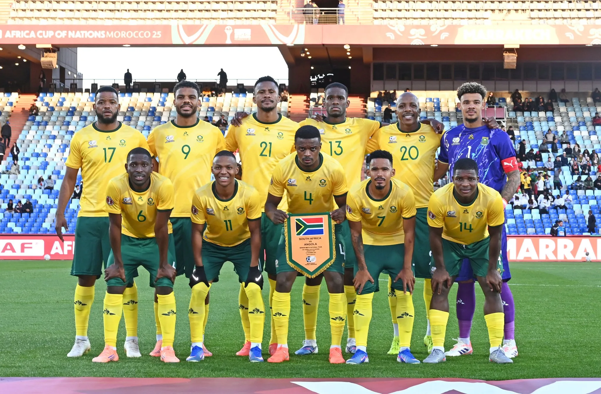 Bafana Bafana full pick against Angola