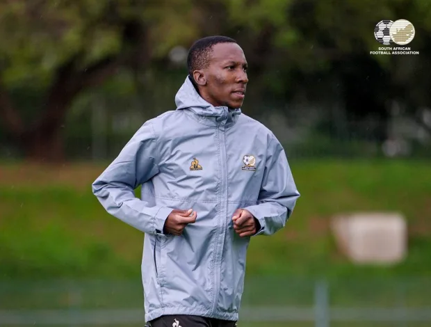 Elias Mokwana at Bafana Bafana training