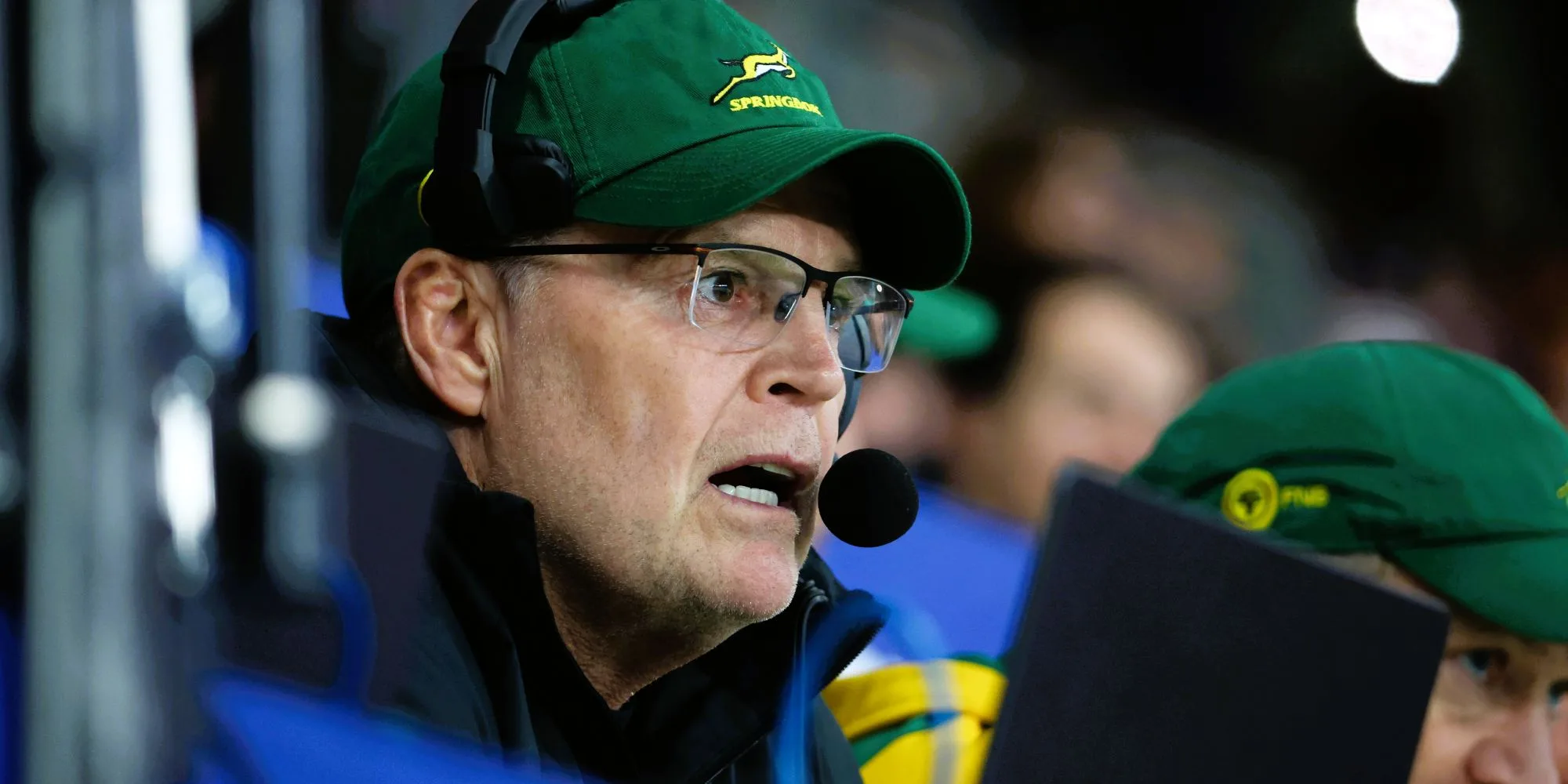 Rassie Erasmus communicating