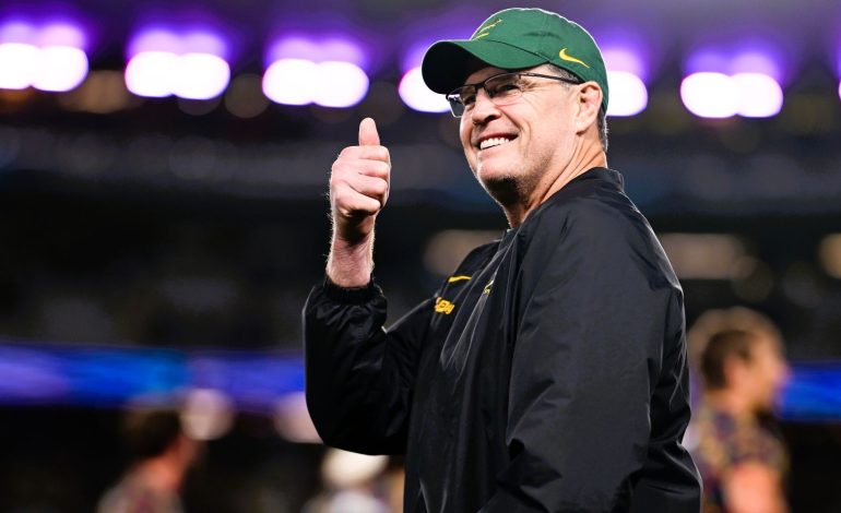 Rassie Erasmus smiling