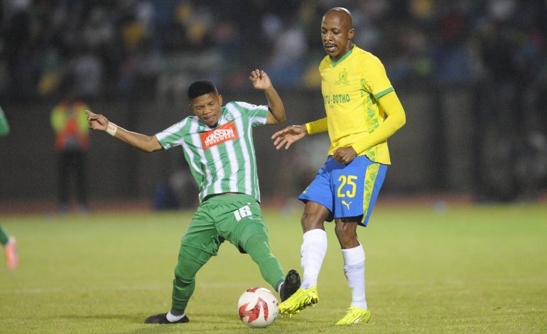 Tebogo Potsane tackling Khuliso Mudau on 3 November 2025