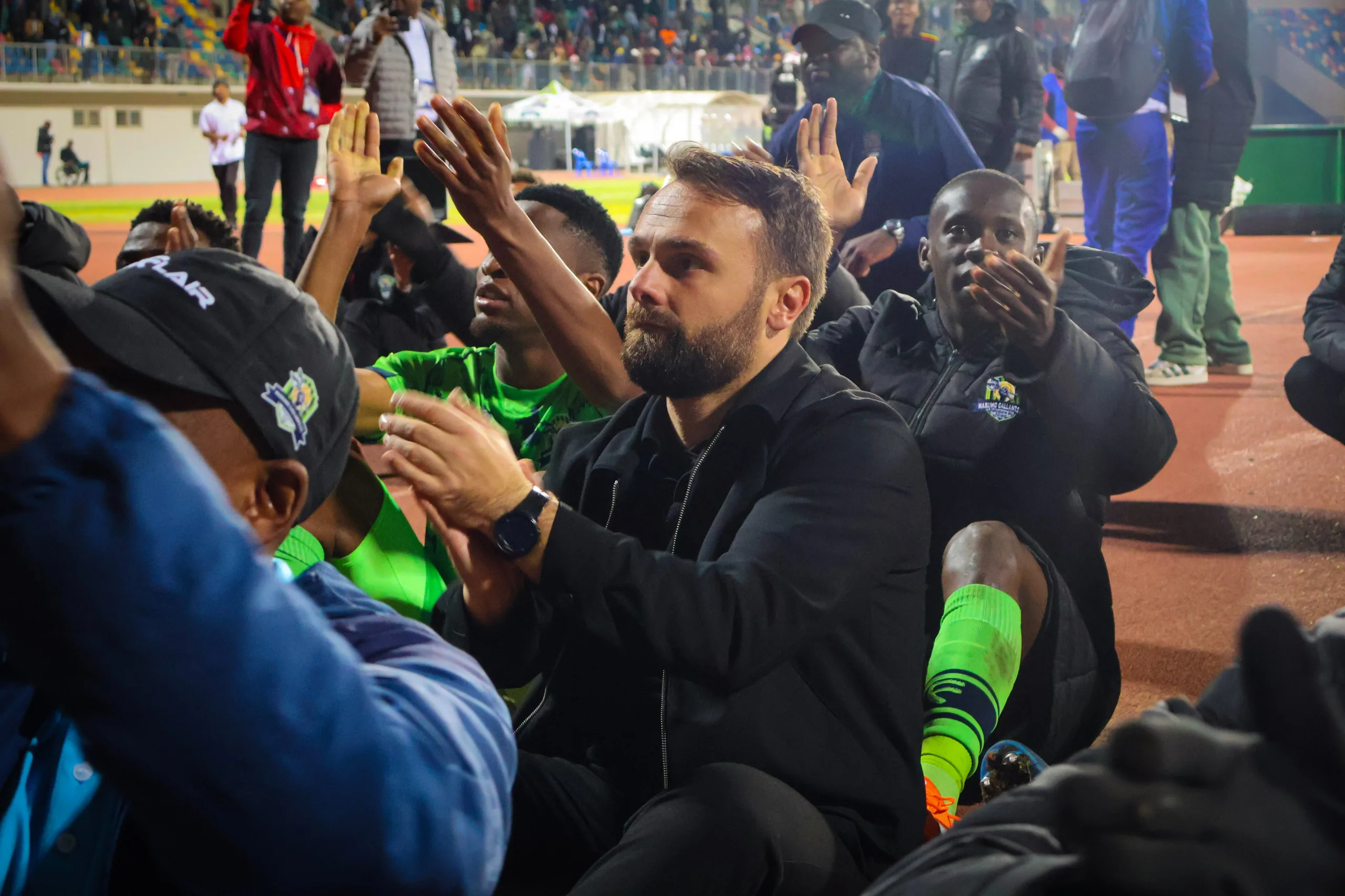 Siwelele Target Lafitte As Seema Suspended Pending Inquiry 3 lafitte Alexander clapping with the fans
