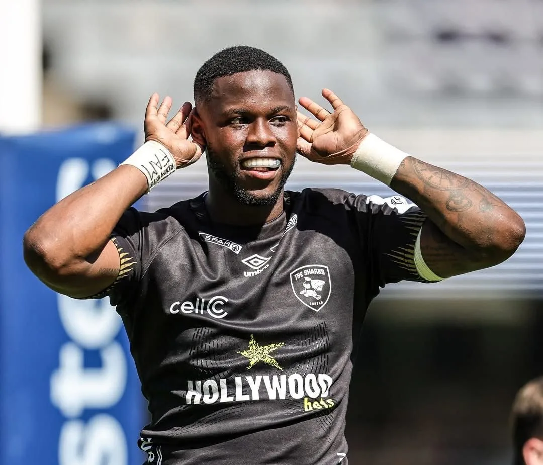 Pietersen Names Sharks Side For Crucial URC Clash Against Lions 3 Aphelele Fassi against Clermont two
