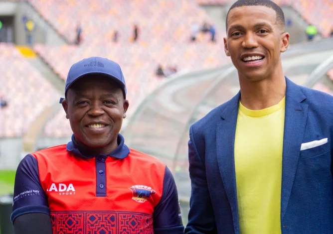 Chippa Mpengesi and Tlhopie Motsepe