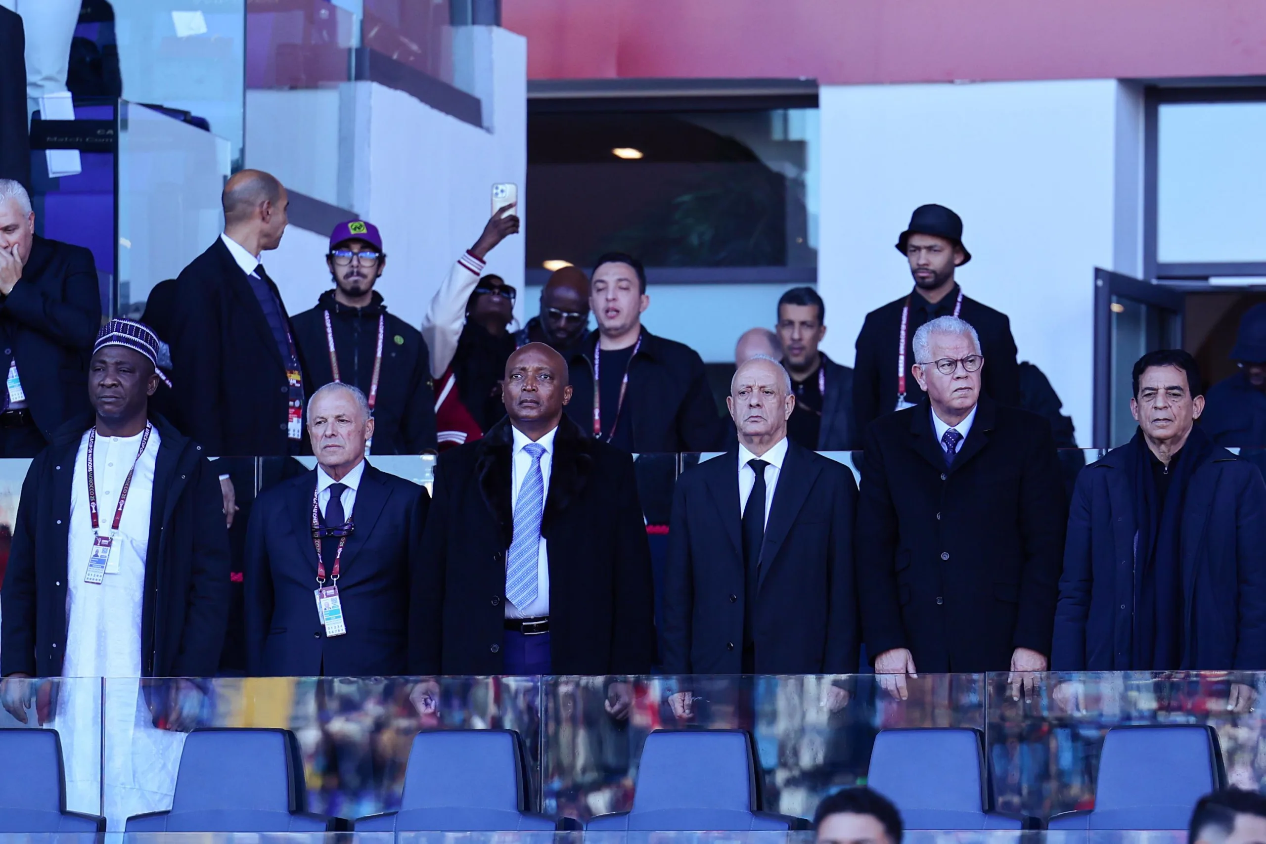 Patrice Motsepe with his team at AFCON
