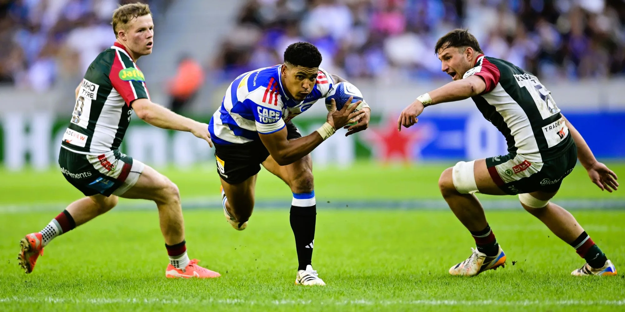 Sacha against Leicester Tigers