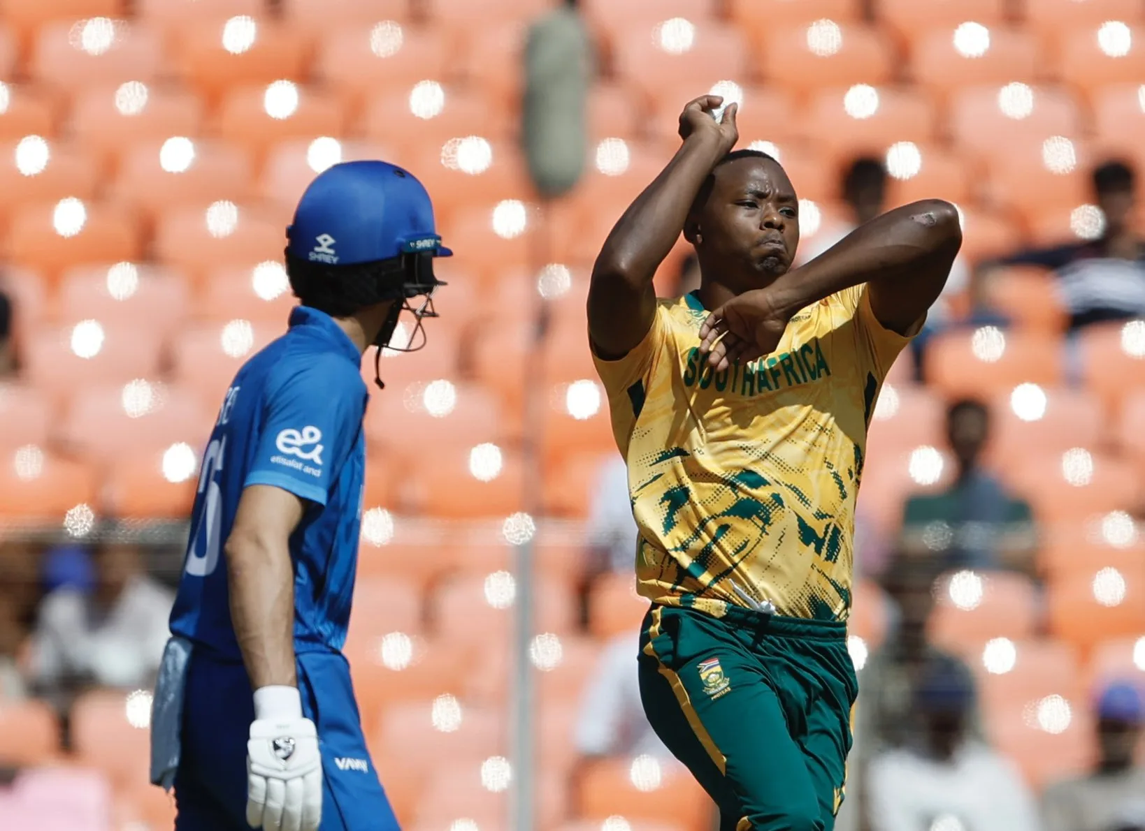 Kagiso Rabada against Afghanistan