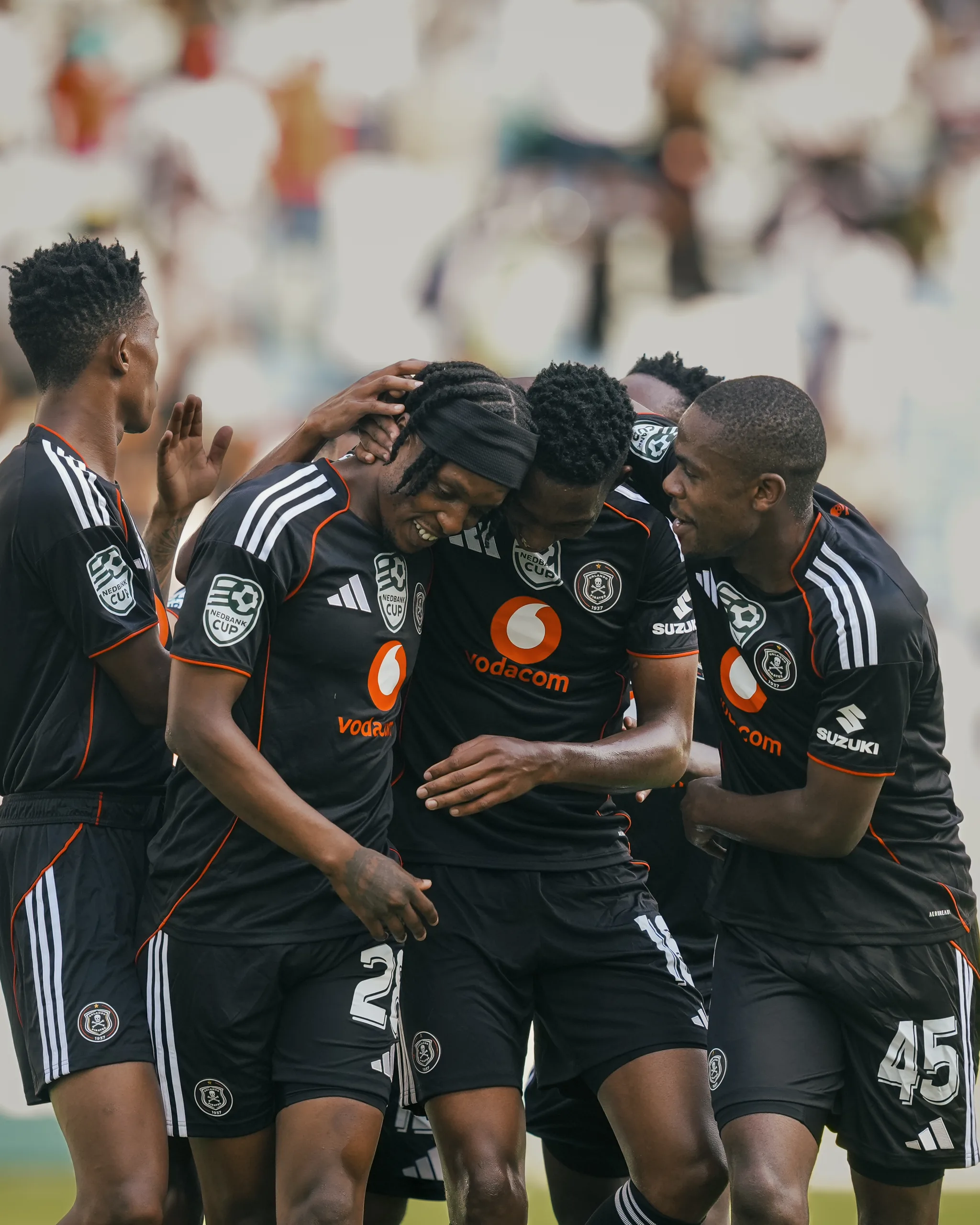 Patrick Maswanganyi celebrate the goal against TTM