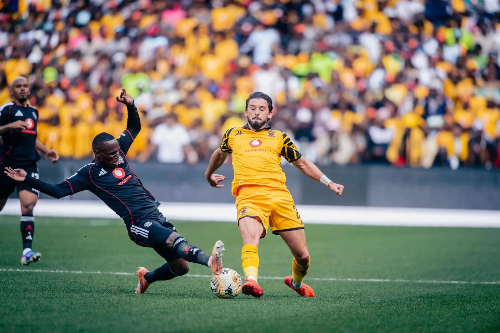 Ethan Chislet battling with Kamogelo Sebelebele in the Derby