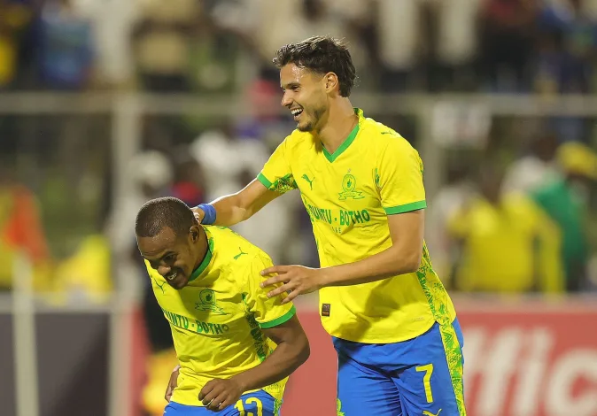 Iqraam Rayners and Miguel Reisinho against Orbit College