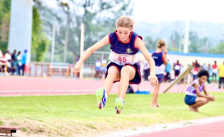KZN Primary Schools Athletics Championships Shine In Durban 1 Action shot of junior sprinters at the starting blocks during the 2026 KZN Provincial Primary Schools Athletics Championships at Kings Park Stadium, Durban.