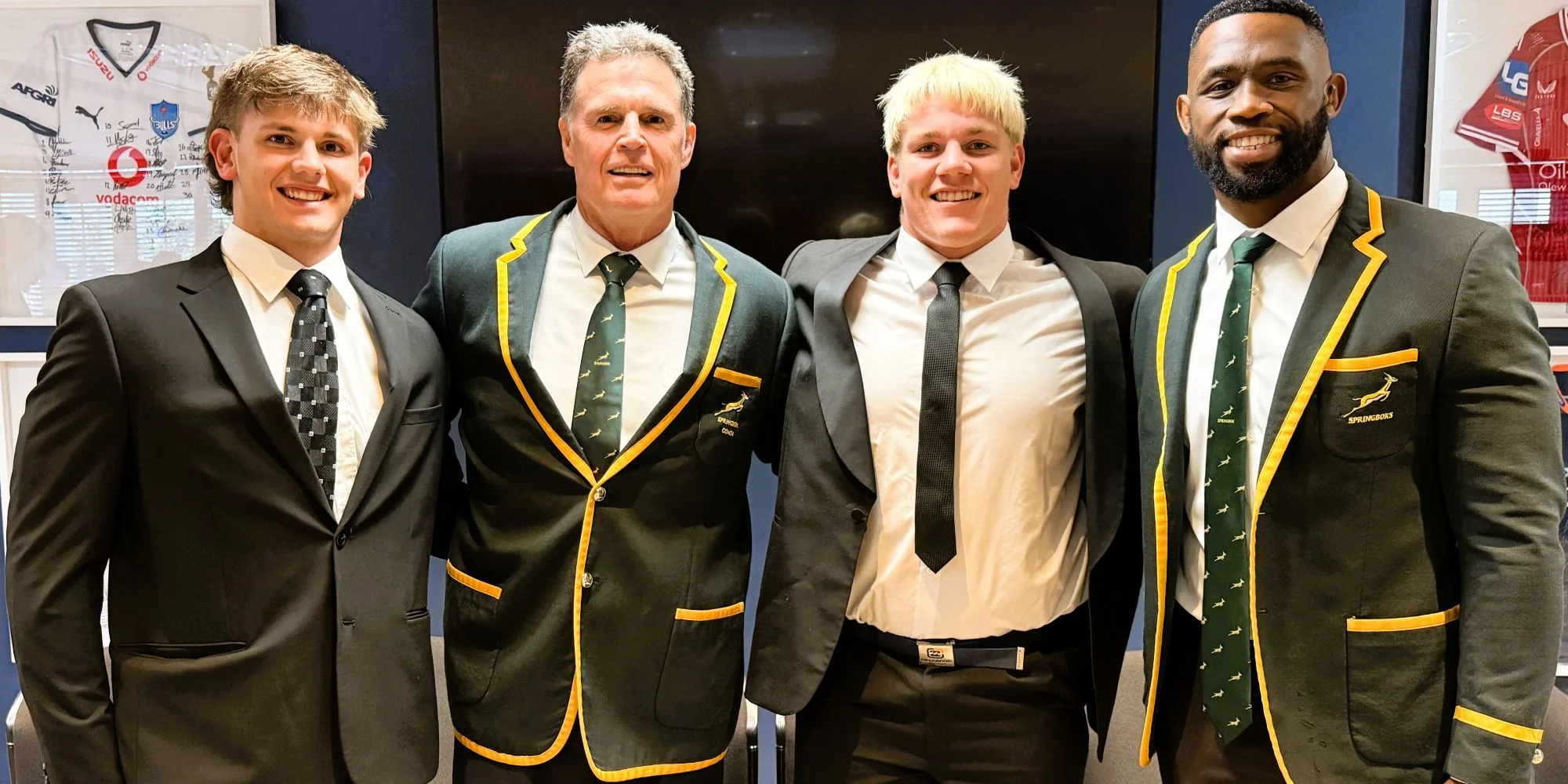 Rassie Erasmus and Siya Kolisi at SARU awards
