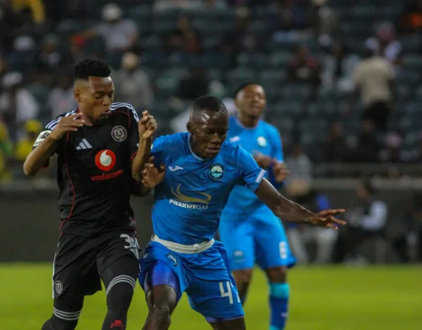 Pirates Beat Richards Bay To Reclaim Betway Premiership Top Spot 2 Sbani Mntungwa battling with Relebohile Mofokeng