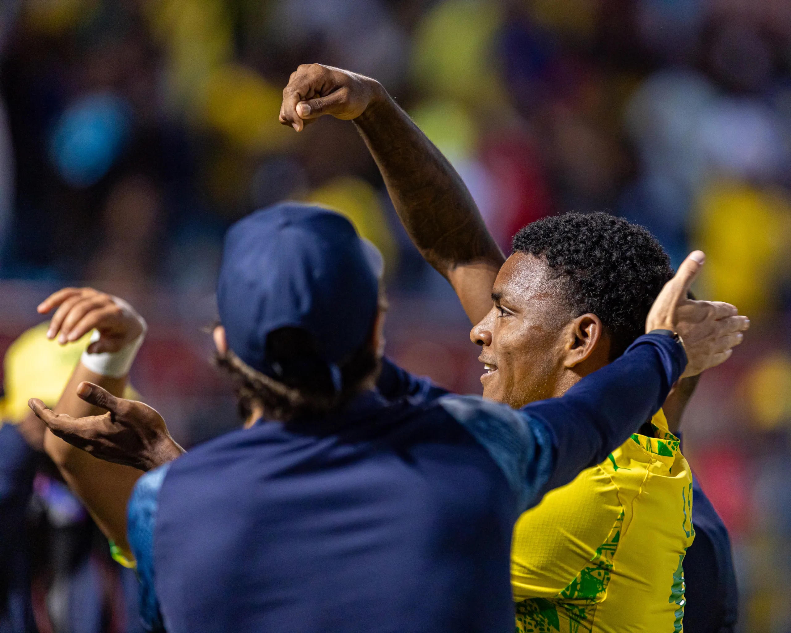 Brayan Leon celebrate against Chippa