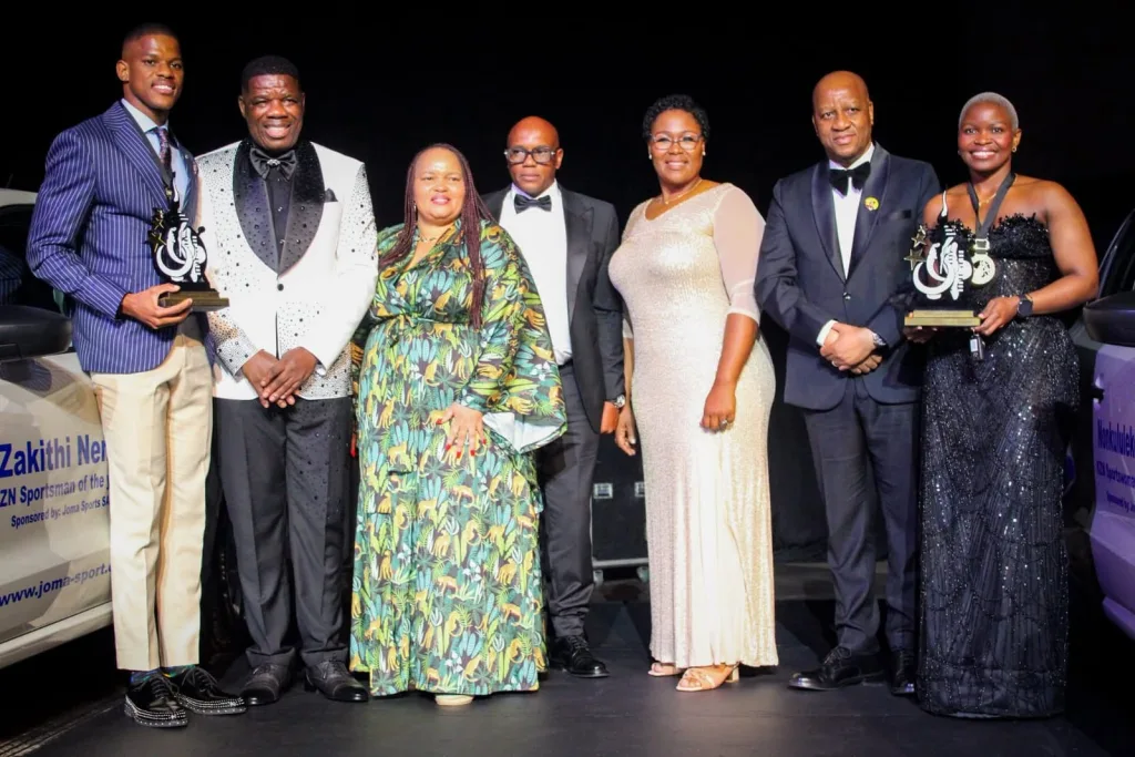 Zakithi Nene and Nonku Mlaba at the awards