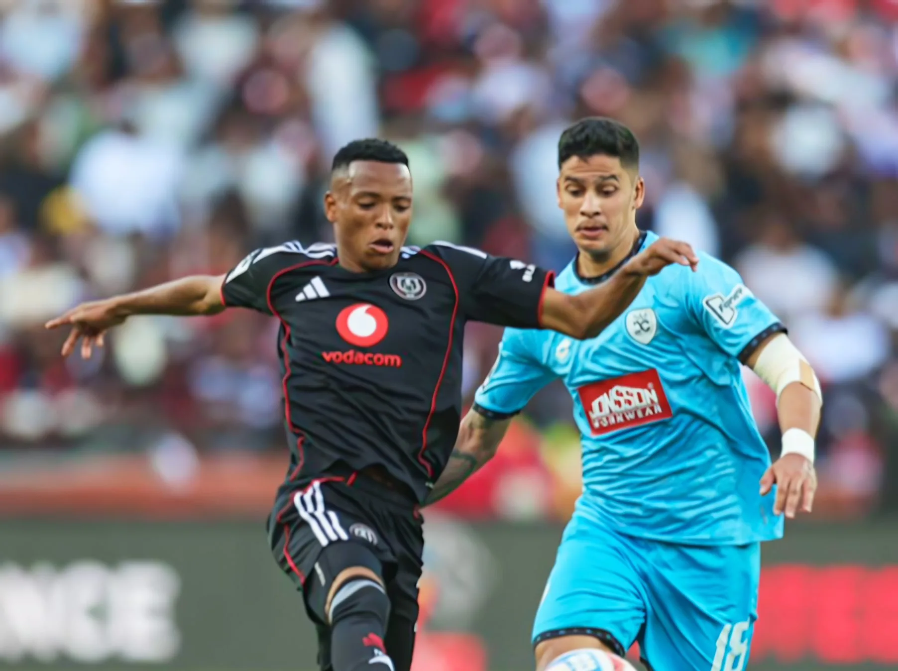 Poggenpoel Relishing Career Trajectory At Durban City 3 Brooklyn Poggenpoel battling with Mofokeng