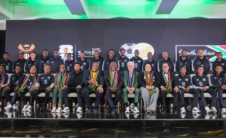 Ramaphosa Challenges Bafana: "We Do Not Want Group Stage Exit" 1 Cyril Ramaphosa and Bafana Bafana