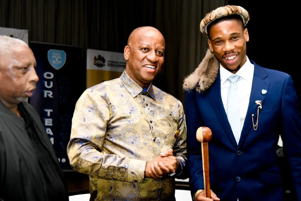 Fezile Gcaba with Thami Ntuli
