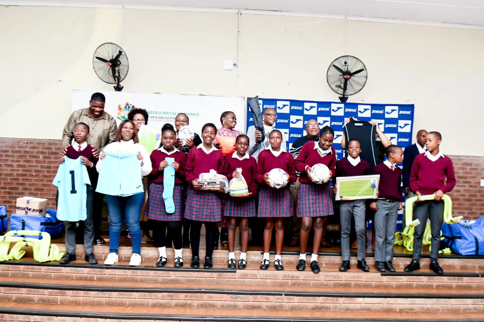 Joma Sport SA Donates Sports Kits To UMgungundlovu Schools In KZN 6 Joma Sport kit handout jpeg