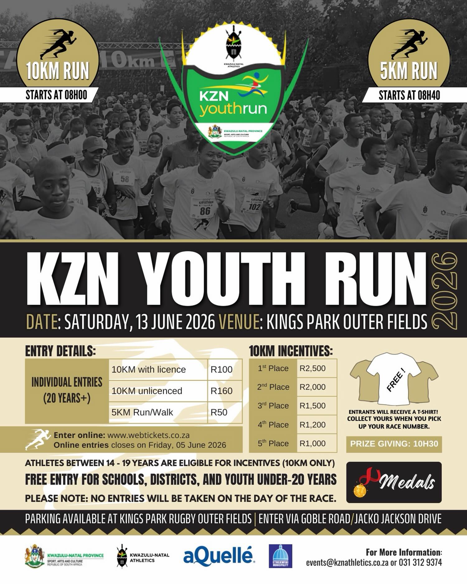 Why Durban’s Kings Park Is The Place To Be This June For The KZN Youth Run