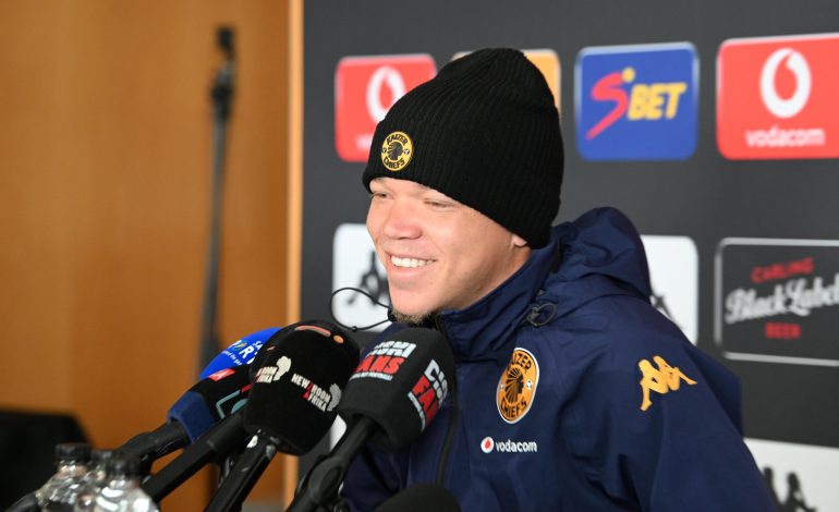 Luke Baartman at the press conference