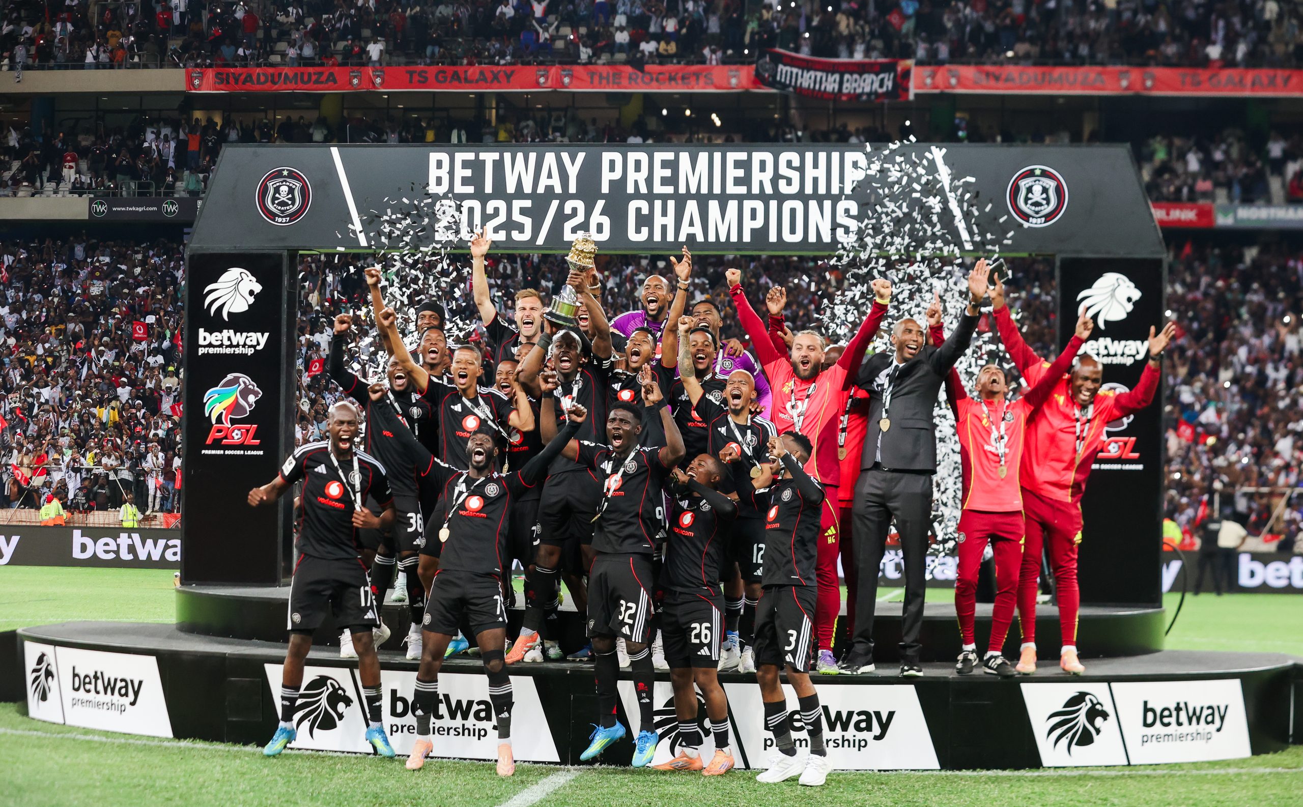 Pirates Relegate Orbit College, Seal Historic Treble