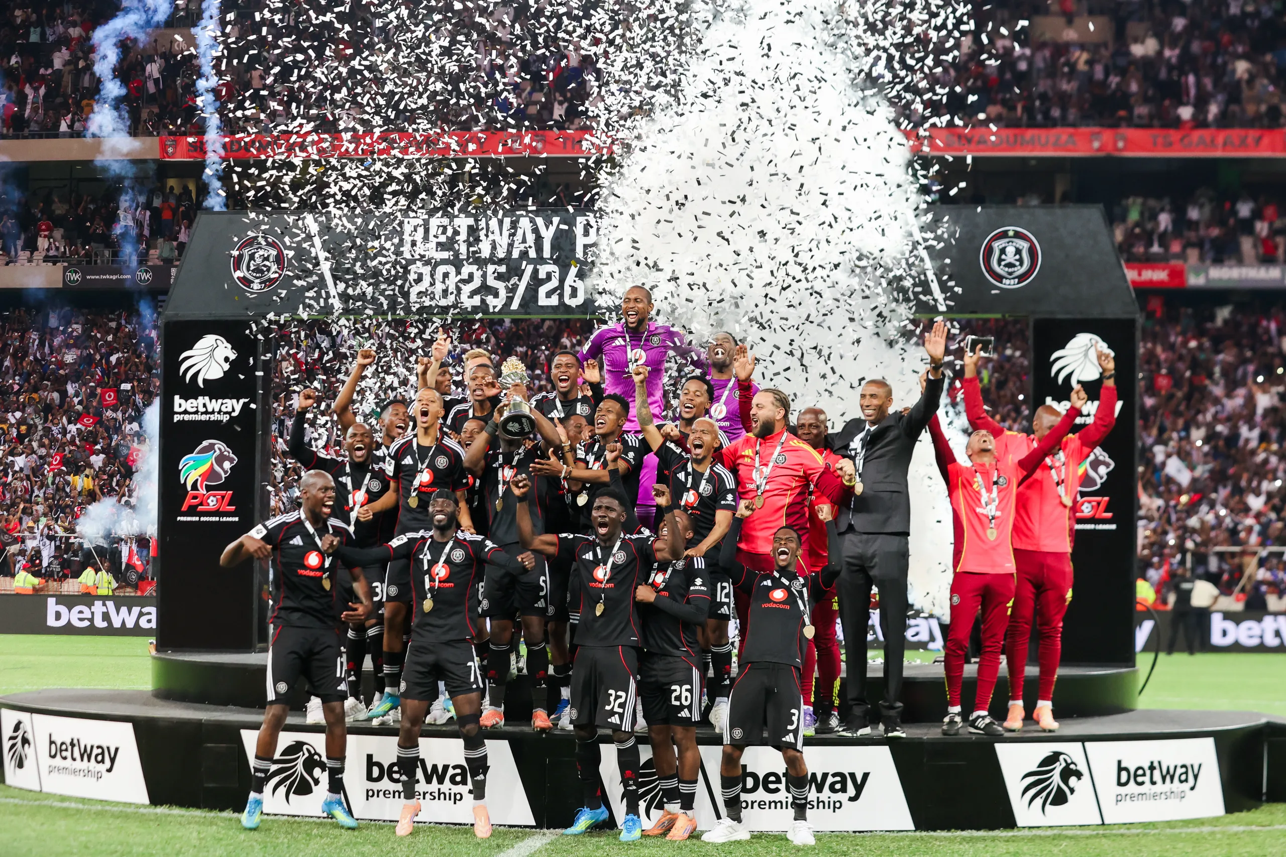 Orlando Pirates lift the league 3