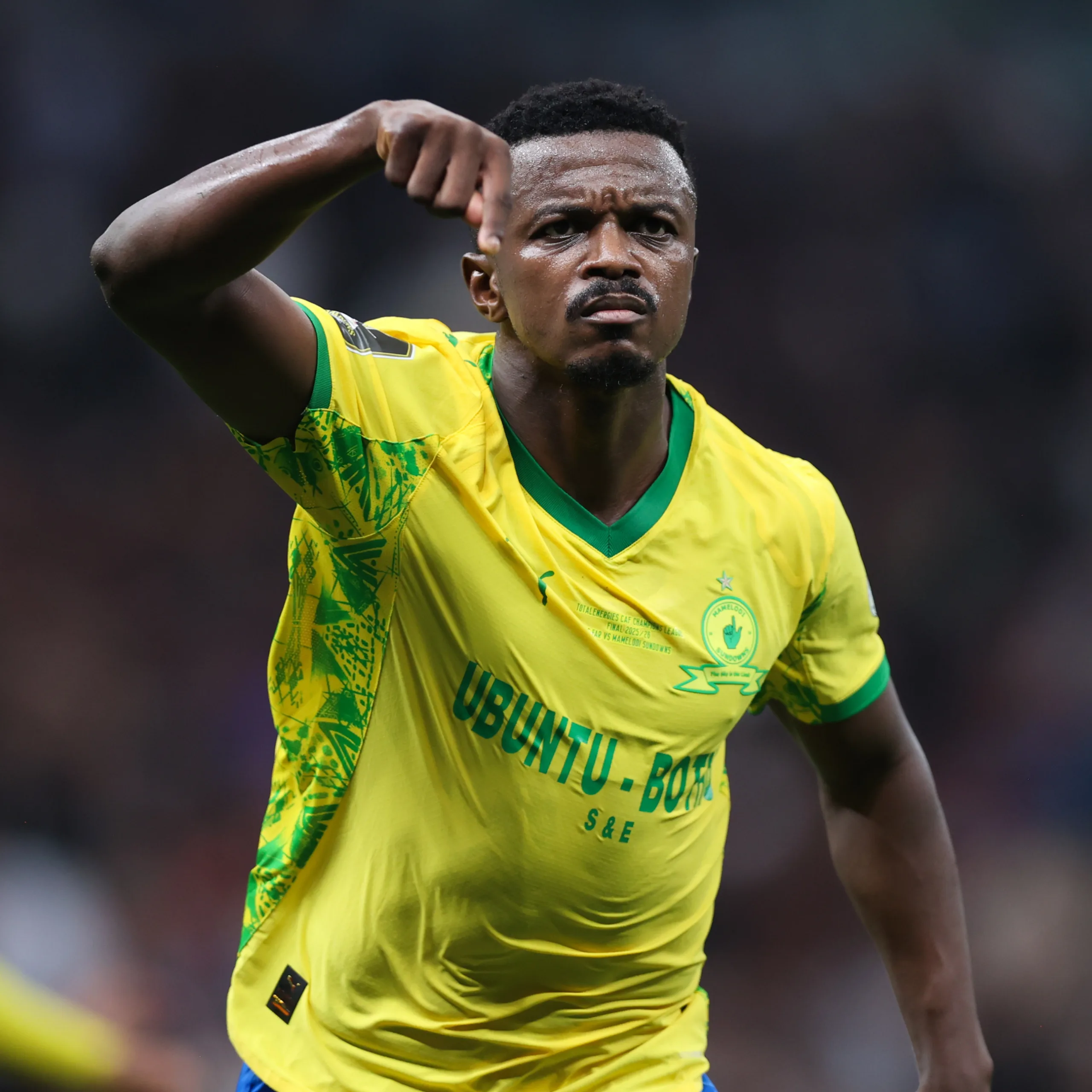 Teboho Mokoena celebrate against FAR Rabat scaled jpeg