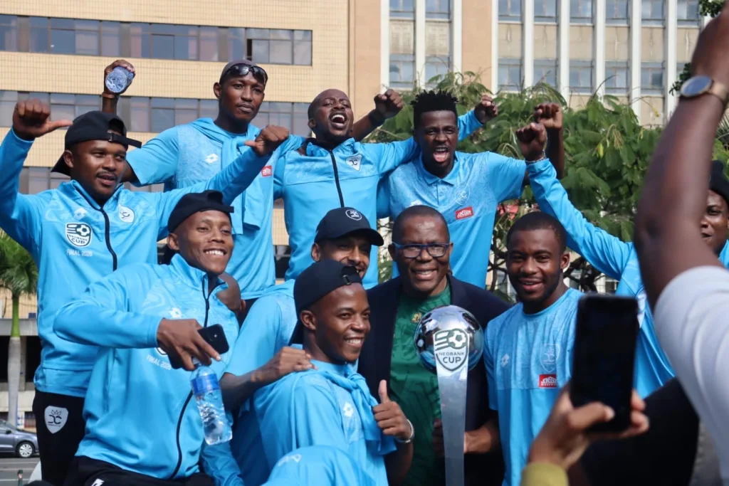 Thabo Nodada Terrence Mashego and rest of City players