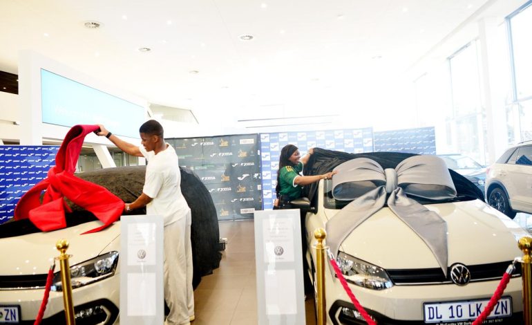 Mlaba And Nene Receive VW Polos As KZN Sport Stars Of The Year 2 Zakithi Nene and Mlaba handed cars