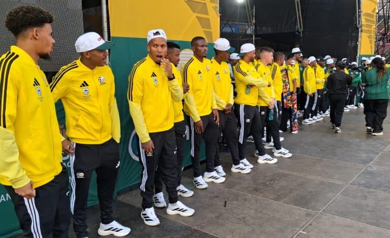 Bafana Bafana at Castle Lager send off