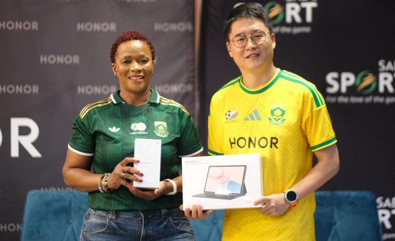 HONOR South Africa Named Official SABC Sport Technology Sponsor 1 Fred Zhou, CEO Honor and Keletso Totlhanyo