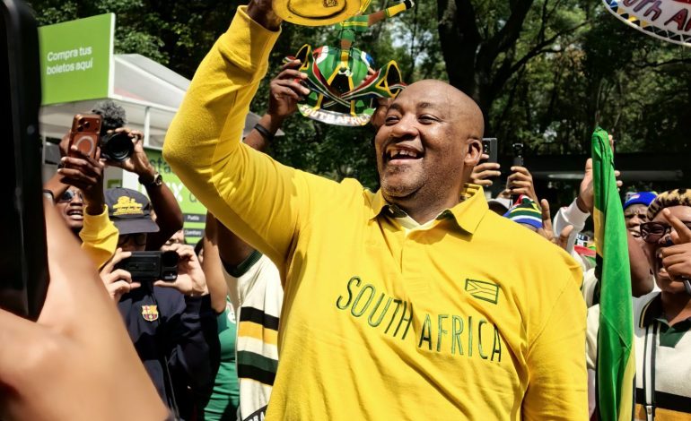 "Remember 2019" — Gayton Explains Why Bafana's World Cup Hopes Aren't Dead Yet 2 Gayton McKenzie hoisting WC replica