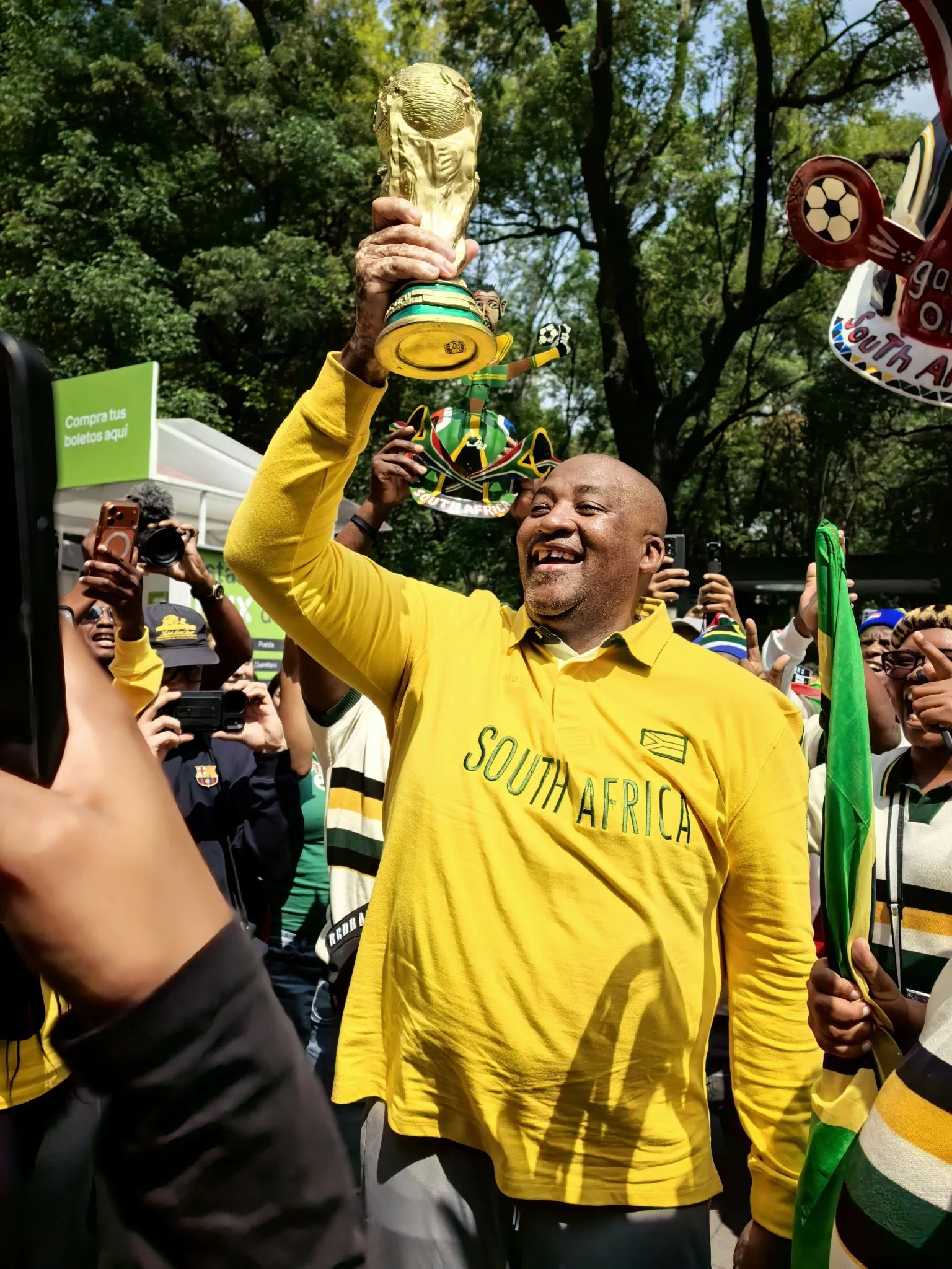 "Remember 2019" — Gayton Explains Why Bafana's World Cup Hopes Aren't Dead Yet 3 Gayton McKenzie hoisting WC replica