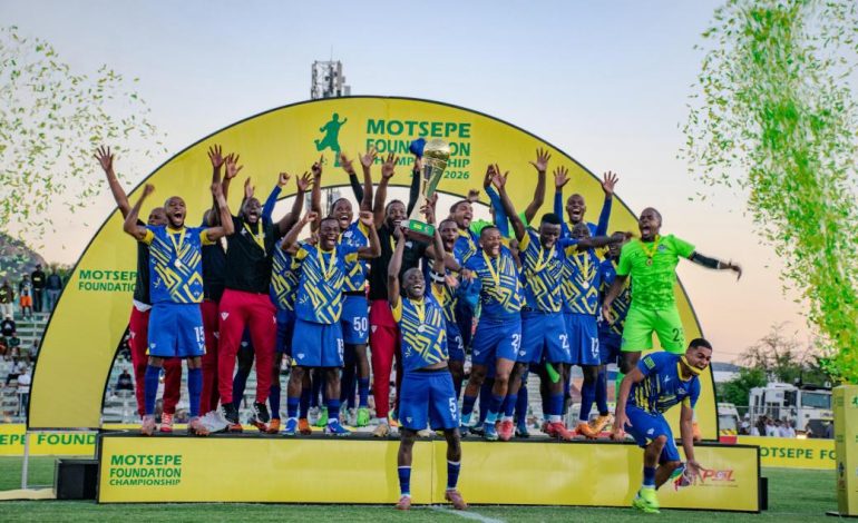 Kruger United Dismiss Sale Rumours And Player Exit Speculation 2 Kruger United lift the Motsepe Foundation Championship trophy