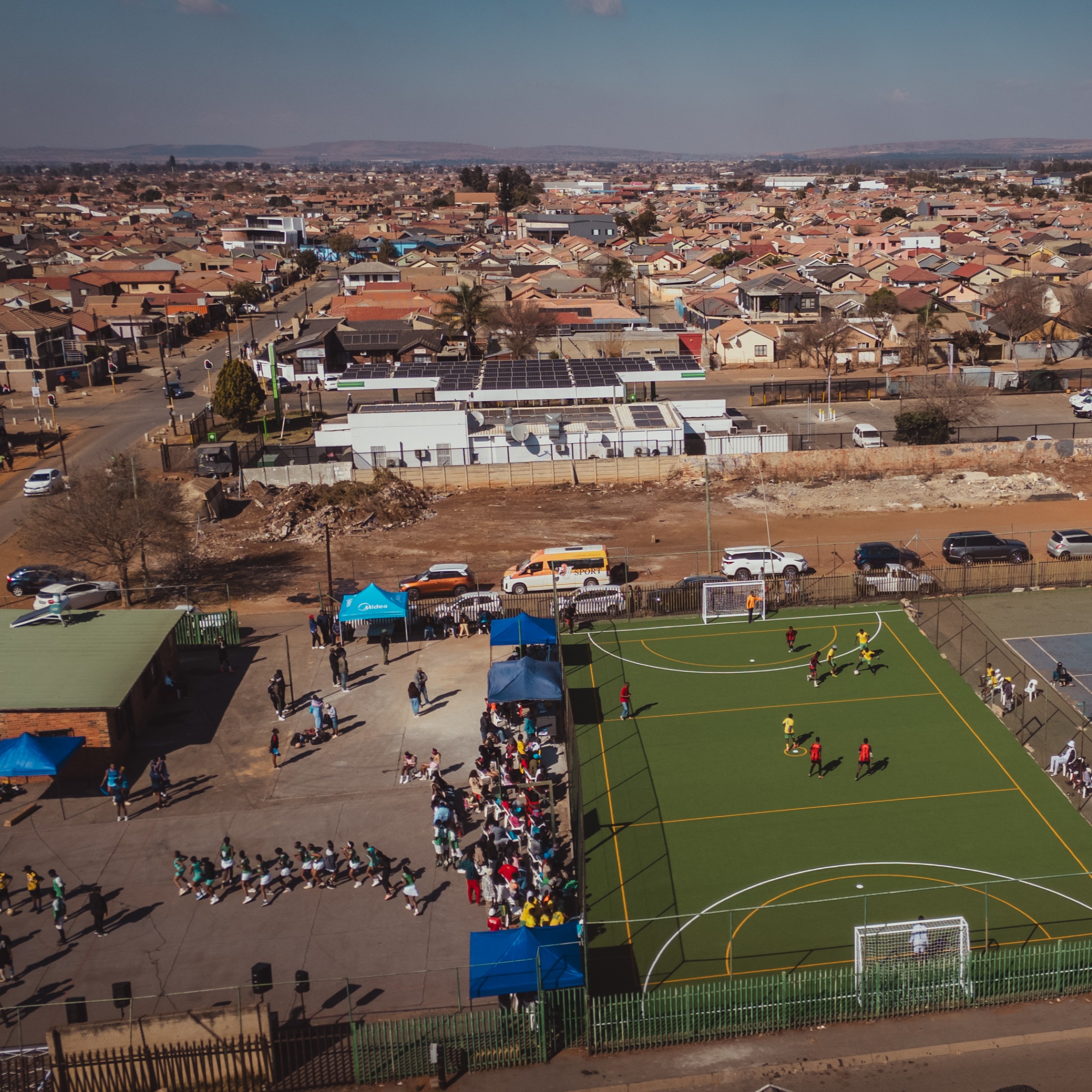 Manchester City And Midea Unveil Refurbished Soweto Sports Facility in Protea Glen