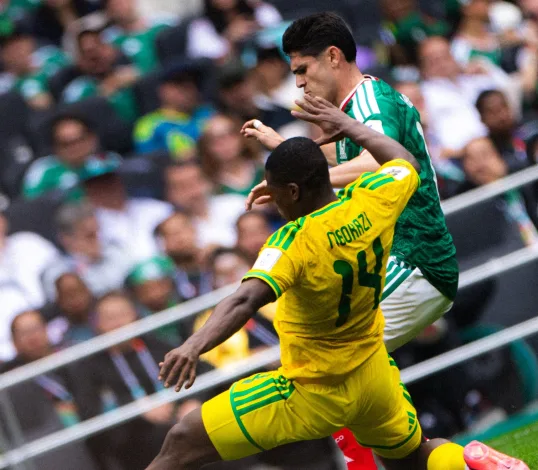 Mbekezeli Mbokazi against Mexico one