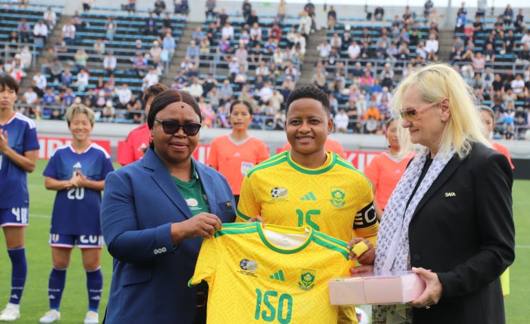 Banyana Stun Japan In Osaka Days After 5-0 Drubbing 1 Refiloe Jane with 150 cap against Japan
