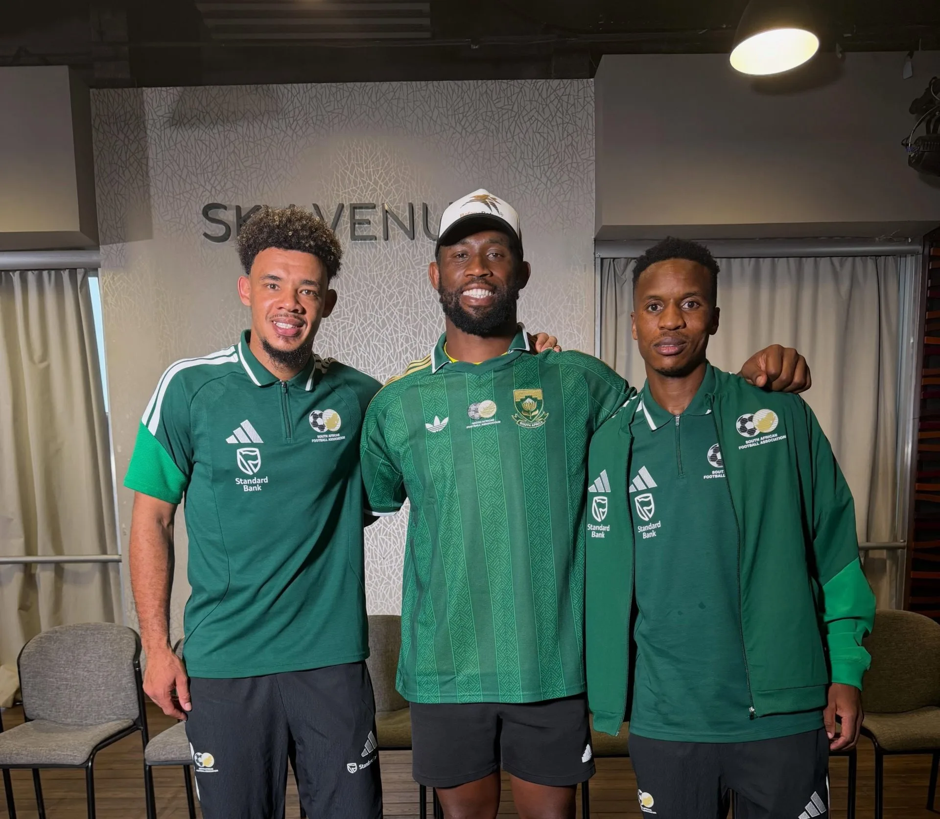 Pitso’s Names Chaine Named Co-Captain Alongside Williams And Zwane 3 Siya Kolisi, Ronwen Williams and Themba Zwane