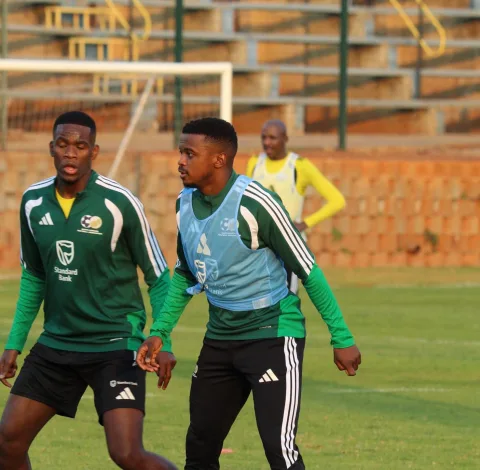 'Pressure Is On Them!' — Mokoena 2 Sphephelo Sithole and Teboho Mokoena at training
