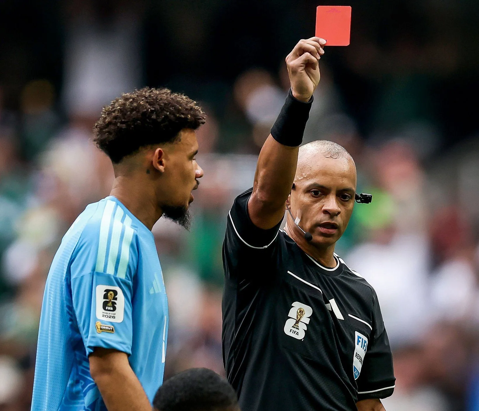 Sphephelo Sithole sent off