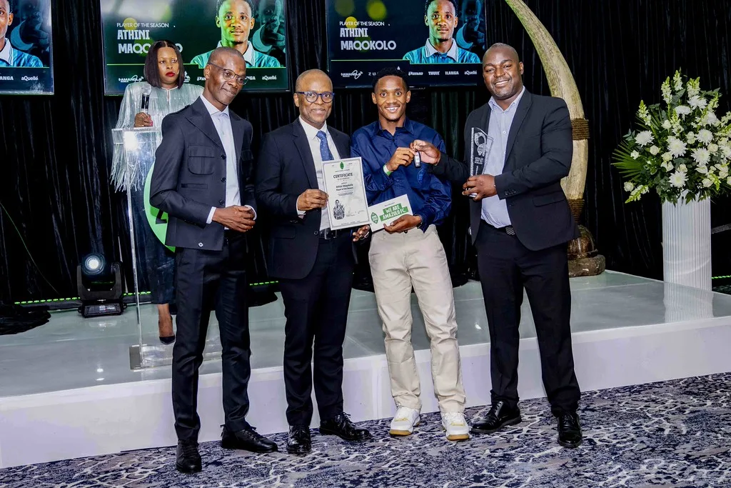 Arthur Zwane and Sandile Zungu at club's award