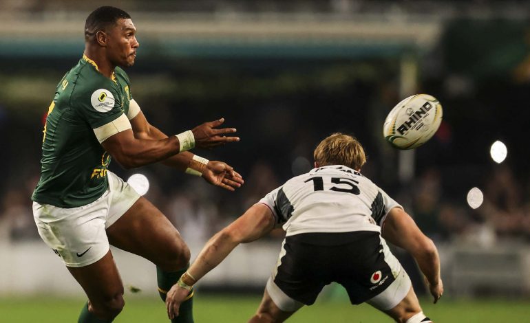 New-Look Springboks Crush Hapless Wales In Durban 1 Damian Willemse against Wales