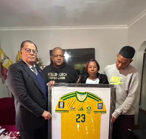 Danny Jordaan visit Adams' family