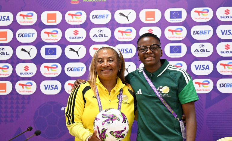 Desiree Ellis and Thembi Kgatlana
