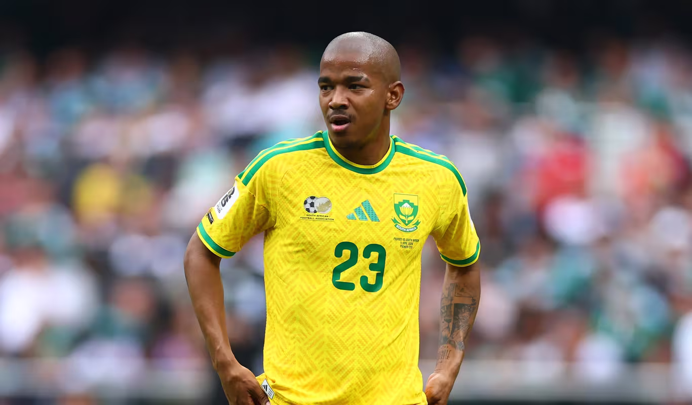 Norway And England Pay Tribute To Bafana Star Jayden Adams 3 Jayden Adams in the FIFA World Cup action