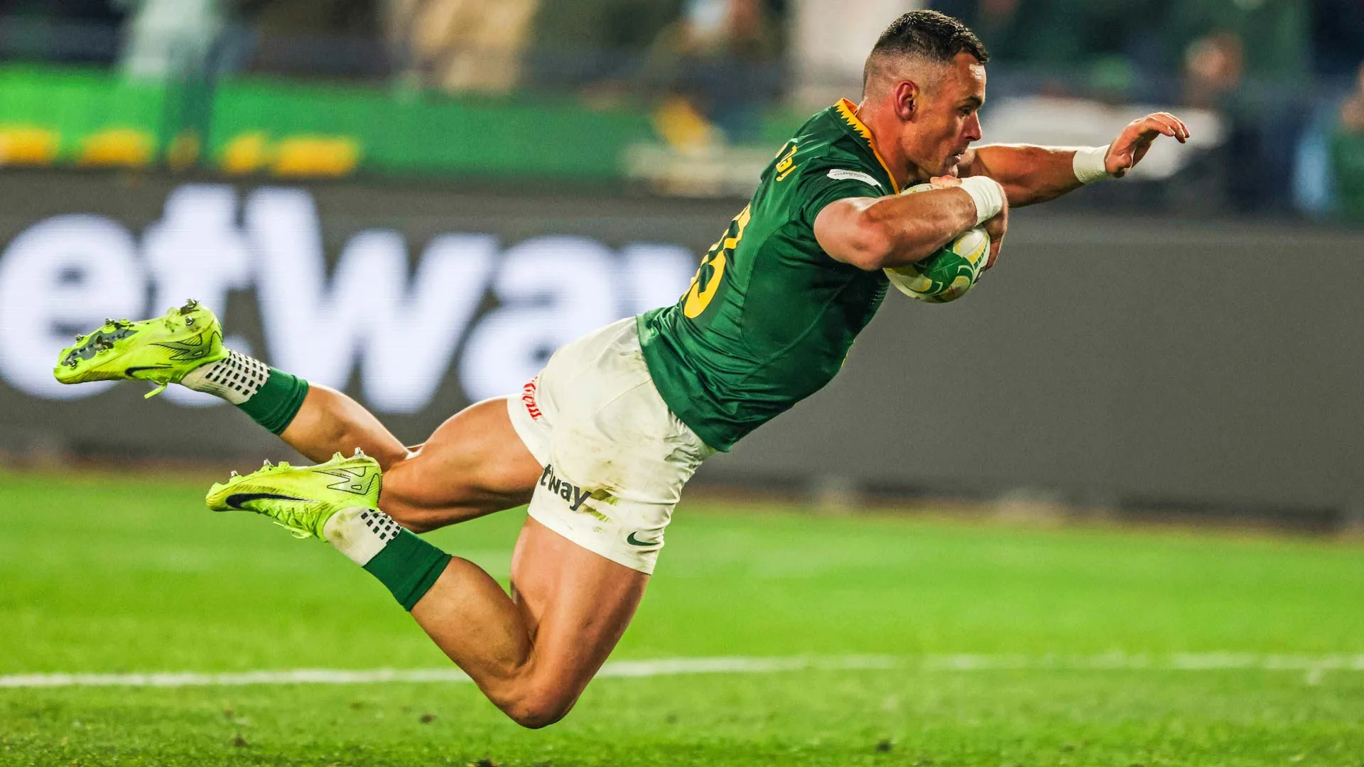 "Never Any Panic": Pieter-Steph du Toit Reveals the Halftime Fix That Saved The Boks At Loftus 5 Jesse Kriel scoring against Scotland